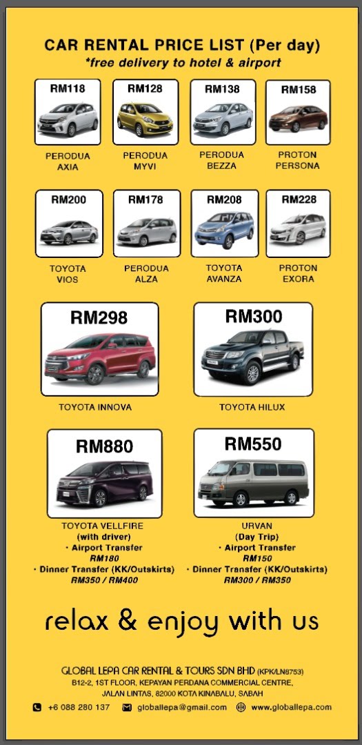 Car Rental Kota Kinabalu